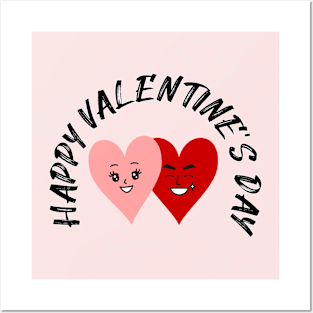 happy valentine day Posters and Art